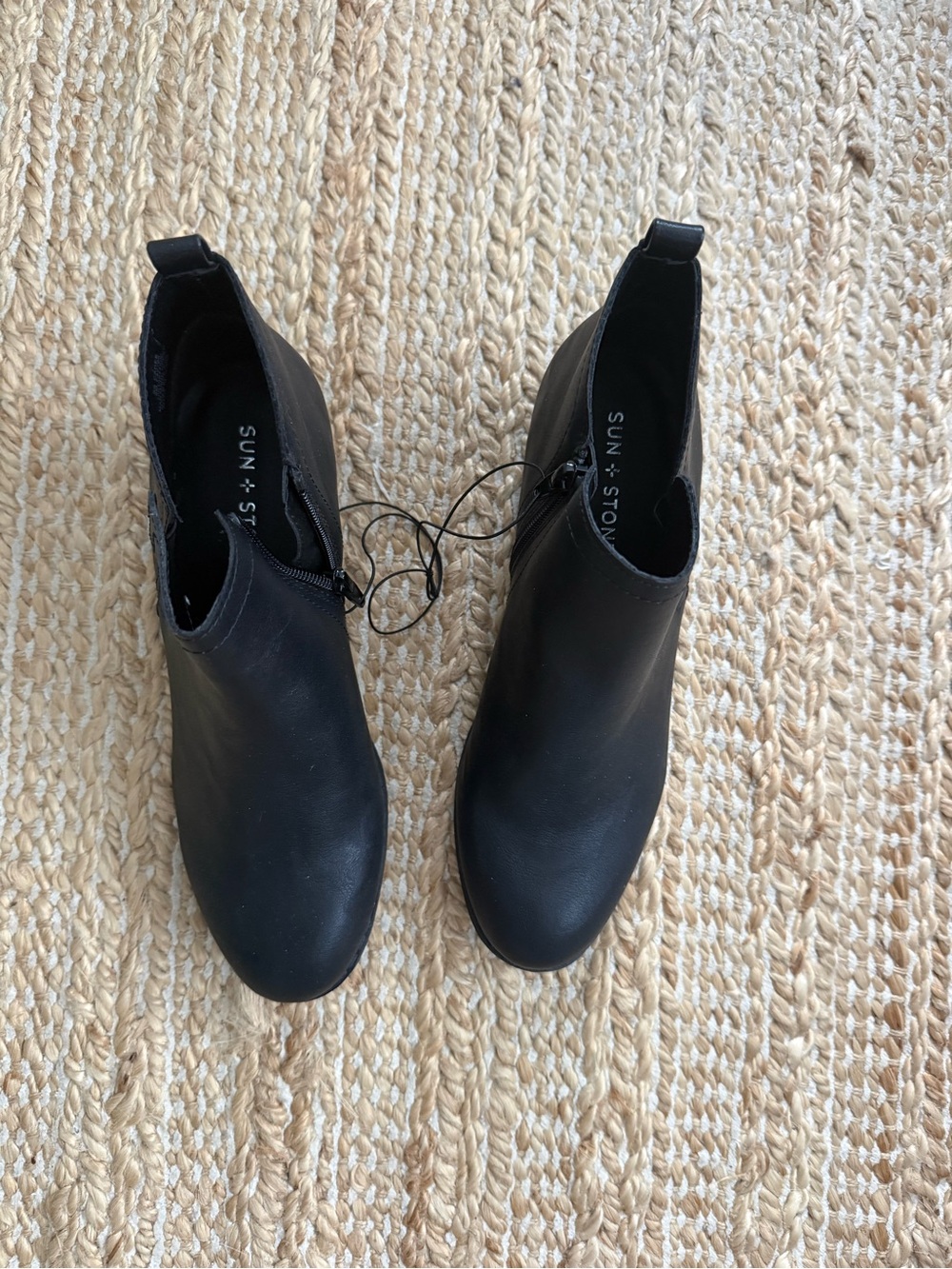 Sun + Stone Women’s Black Booties - Picture 2 of 4
